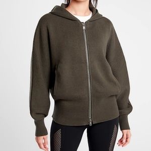 Athleta Aurora cotton/poly sweater, 2x, BLACK, NWT